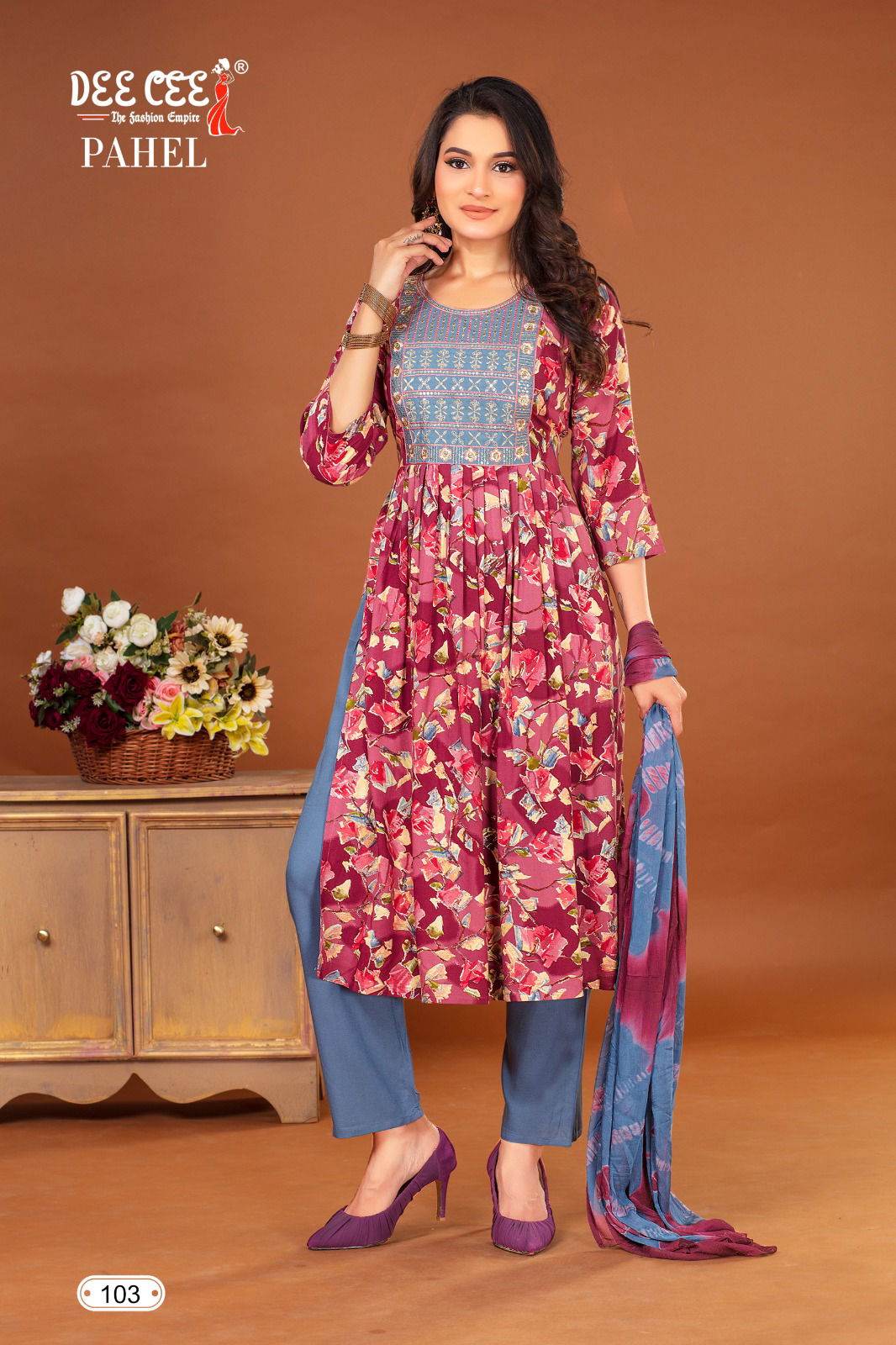 Pahel By Deecee Foil Printed Rayon Kurti With Bottom Dupatta Wholesale Shop In Surat